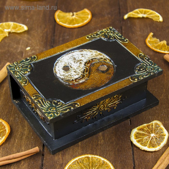 Шкатулка «Инь-Янь», 15×10×5 см, МДФ - Фото 1