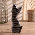 Сувенир «Котёнок», 6×3×18 см, дерево, серый - фото 43562957