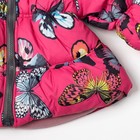 Комплект для девочки "Бабочки", рост 86-92 см, цвет розовый - Фото 7