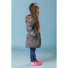 Куртка удлиненная для девочки "Леди", рост 116-122 см, цвет серый - Фото 2
