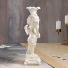 Статуэтка "Ангел с подсвечником", белый цвет, 32 см - Фото 2