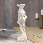 Статуэтка "Ангел с подсвечником", белый цвет, 32 см - Фото 4