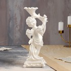 Статуэтка "Ангел с подсвечником", белый цвет, 32 см - Фото 3