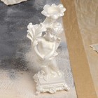 Статуэтка "Ангел с подсвечником", белый цвет, 32 см - Фото 5