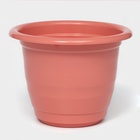 Горшок для цветов с поддоном Доляна «Арена», 2 л, пластиковый цвет коралловый - Фото 5