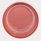 Горшок для цветов с поддоном Доляна «Арена», 2 л, пластиковый цвет коралловый - Фото 8