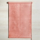 Штора рулонная «Блэкаут», светонепроницаемая, 50 х 160 см, замша, цвет розовый - фото 305368097