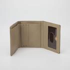 Кошелёк женский, 2 отдела на клапане, цвет золотой - фото 53111880