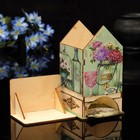 Чайный домик "Цветы" с УФ-печатью, 8,5х9,5х16см - Фото 2