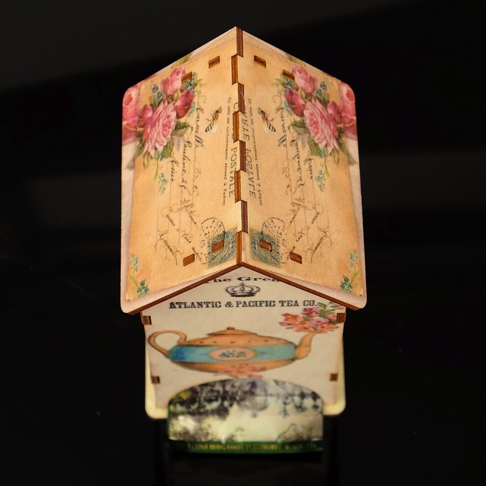 Чайный домик "Чайничек" с УФ-печатью, 8,5х9,5х16см - фото 1877444974