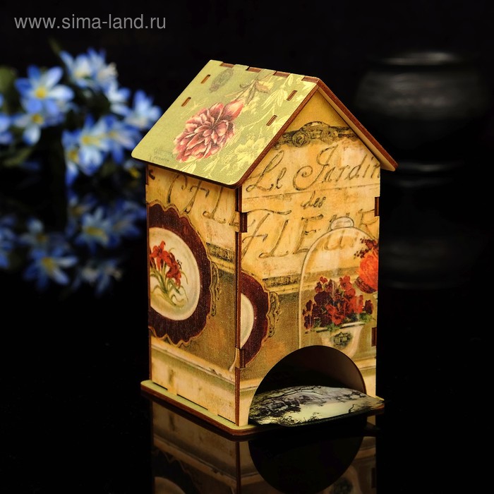 Чайный домик "Кухня" с УФ-печатью, 8,5х9,5х16см - Фото 1