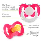 Пустышка латексная классическая «Бантик», от 0 - 3 мес., цвет МИКС - Фото 2