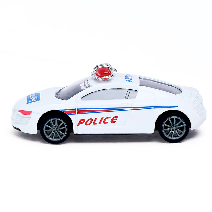 Машина металлическая «Полиция», масштаб 1:50, инерция, МИКС - фото 1905496587