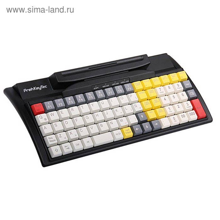 Клавиатура программируемая PREH MC 80WX черная, MSR, PS/2 - Фото 1