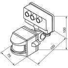 Датчик движения SEN15/LX02, 1 200 Вт, 12 м, 120°, IP44, цвет белый - Фото 2