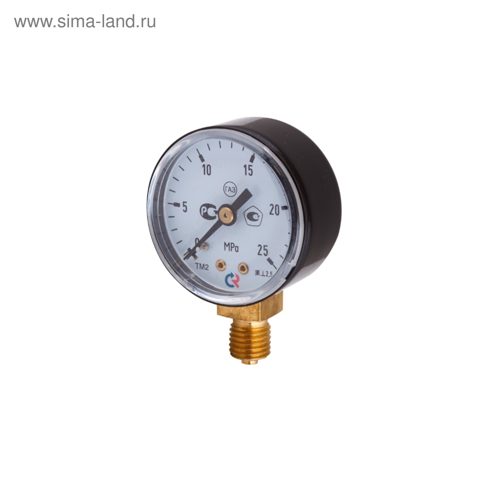 Манометр "Росма" ТМ-210Р (00000094907), 0-25 МПа, M12x1.5, d=50 мм ...