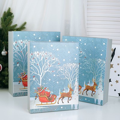 Набор коробок 3 в 1 «Ворох подарков», 39 х 30 х 11 - 35 х 26 х 7 см