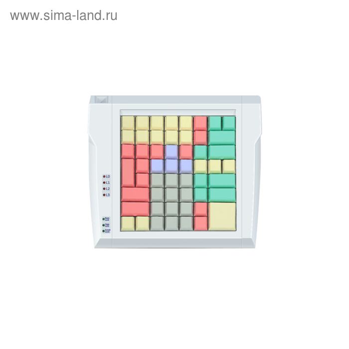 Клавиатура программируемая LPOS-064-Mxx (USB), черная - Фото 1