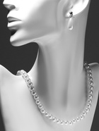 Набор 3 предмета: серьги, бусы, браслет «Классика», цвет белый, 45 см - Фото 10