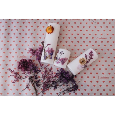 Свеча - цилиндр, 5×12 см, белая