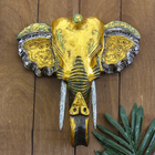 Панно настенное "Голова слона" 27х12х30 см - фото 8409488