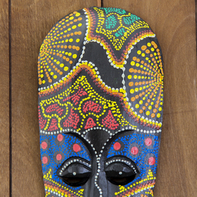 Маска «Краски», 3×12×30 см, дерево албезия