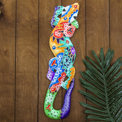 Панно настенное «Геккон океан», 11×1.1×50 см