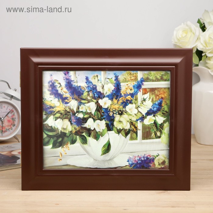 Ключница "Домашний букет" Орех 26х31х4,5 см - Фото 1