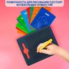 Планшет обучающий «Магнитное рисование», средний, 380 шариков, 10 карточек, цвет чёрный - Фото 6
