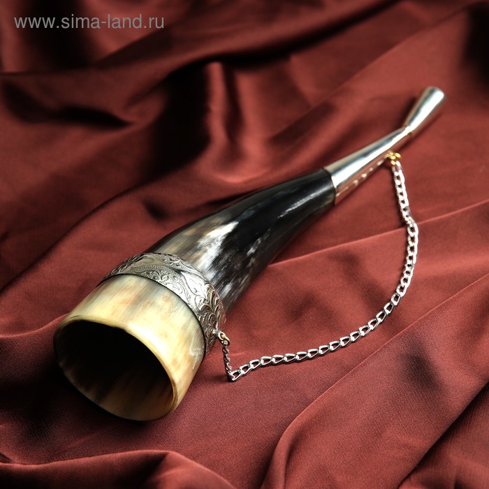 Сувенирный рог для вина "Арарат" ручная работа, 20 см - Фото 1