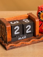 Вечный календарь настольный «Розовая сова», 15×6×7 см, дерево - Фото 4