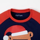 Пижама для мальчика: джемпер, брюки KAFTAN "Спецагент Санта", синий, красный, рост 110-116 см (32) - Фото 3