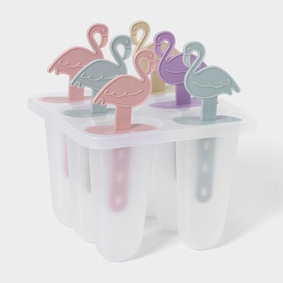Форма для мороженого «Фламинго», 12,5×11,5×14,5 см, 6 ячеек, цвет МИКС