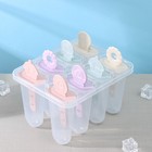 Форма для мороженого Доляна «Леденец», 15×12×12 см, 8 ячеек, цвет МИКС - Фото 2
