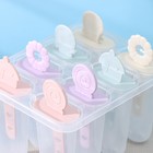 Форма для мороженого Доляна «Леденец», 15×12×12 см, 8 ячеек, цвет МИКС - фото 4251710