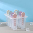 Форма для мороженого Доляна «Леденец», 15×12×12 см, 8 ячеек, цвет МИКС - Фото 5