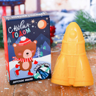 Детское фигурное мыло в форме ракеты "С Новым годом" с ароматом бабл-гама - Фото 1
