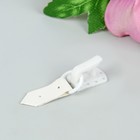 Крючки пластиковые для верхней одежды, 5 × 1,5 см, 6 шт, цвет белый - Фото 2