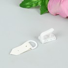 Крючки пластиковые для верхней одежды, 5 × 1,5 см, 6 шт, цвет белый - Фото 3