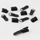 Крючки пришивные, пластиковые, для верхней одежды, 5 × 1,5 см, 6 шт, цвет чёрный - фото 318111230