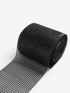 Лента с имитацией страз, 12 см, 9±1 м, чёрная - Фото 2