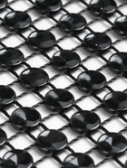 Лента с имитацией страз, 12 см, 9±1 м, чёрная - Фото 5