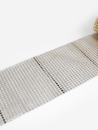 Лента с имитацией страз, 12 см, 9±1 м, цвет золотой - Фото 5