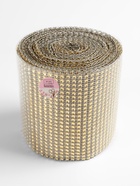 Лента с имитацией страз, 12 см, 9±1 м, цвет золотой 3604514