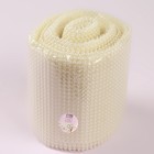 Лента с имитацией жемчуга, 12 см, 9±1 м, цвет молочный - Фото 4