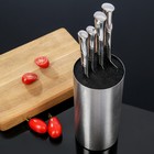 Набор кухонных ножей Bаmbоо, 4 шт: лезвие 8,8 см, 12,5 см, 20 см, 20 см, на подставке - Фото 2