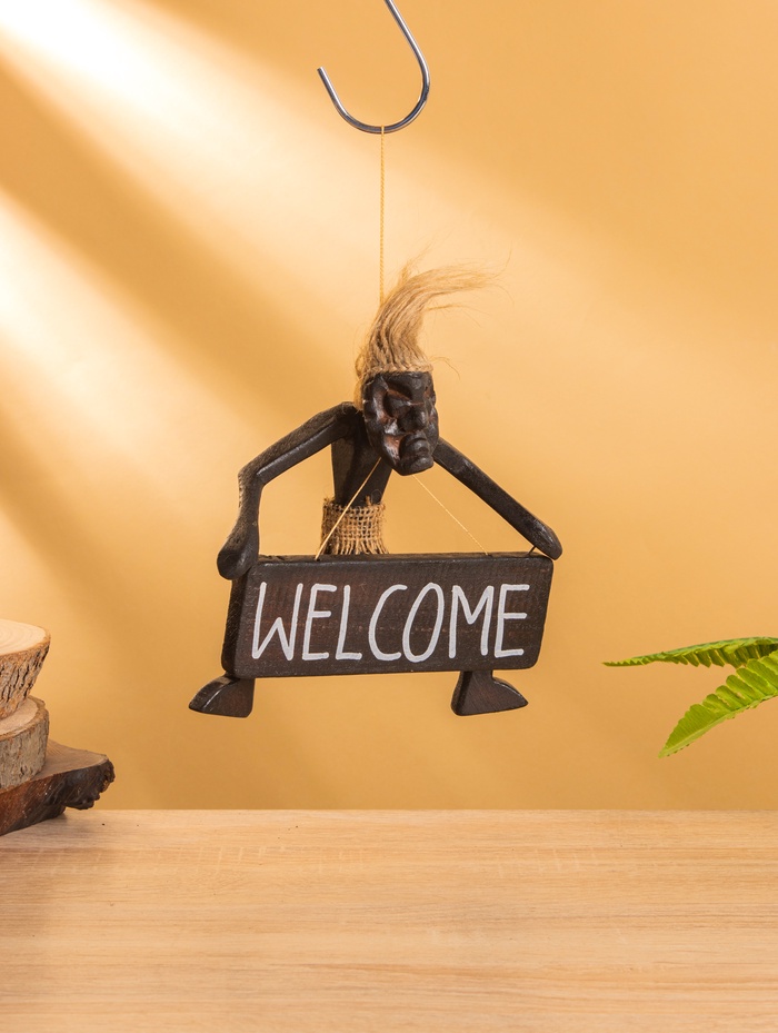 Сувенир табличка «Абориген Welcome», 17×15×6.5 см, дерево - Фото 1