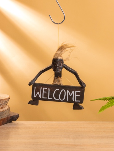 Сувенир табличка «Абориген Welcome», 17×15×6.5 см, дерево