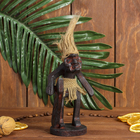 Сувенир дерево "Абориген с доской для сёрфинга" 15х6х5 см - Фото 1