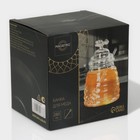 Баночка стеклянная для мёда и варенья Magistro «Пчёлка», 280 мл, 8×12 см - фото 8409912